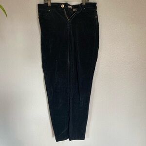 BUFFALO DAVID BITTON MARVEL mid-rise navy velvet stretch skinny pants size 6/28